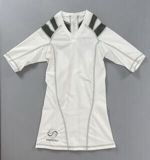 IntelliSkin Vented Compression Athletic Shirt. White, Women's Size M. EUC!